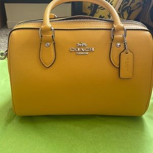 Coach Rowan Crossbody Bag Golden Yellow